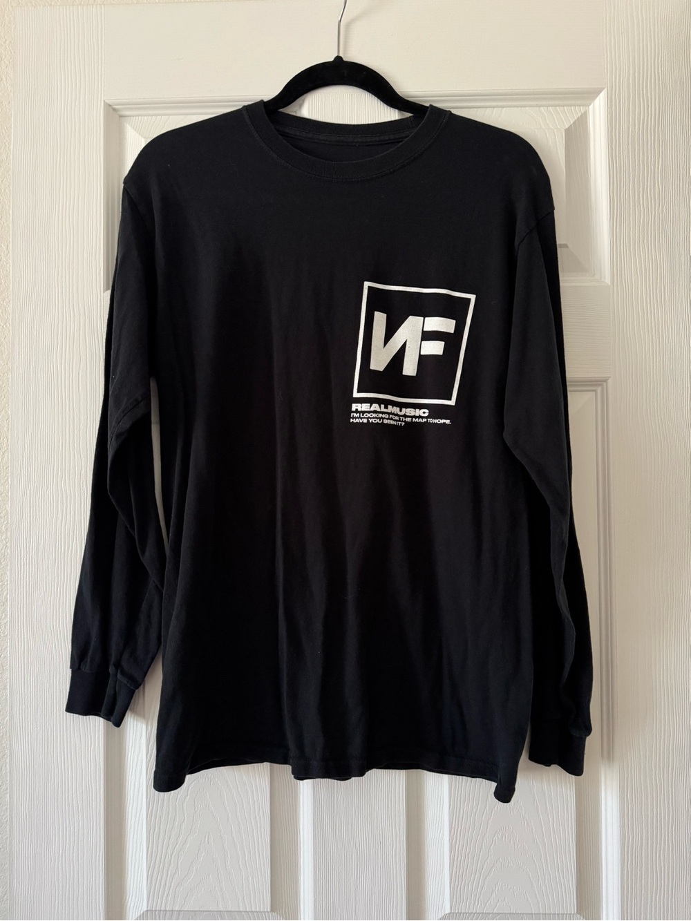 NF Real Music The Search 2019 Black Long Sleeve Tee- Medium